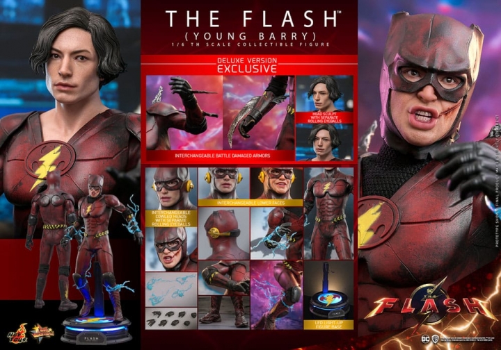 The Flash Movie Masterpiece Action Figure 1/6 The Flash Young Barry Deluxe 30 cm